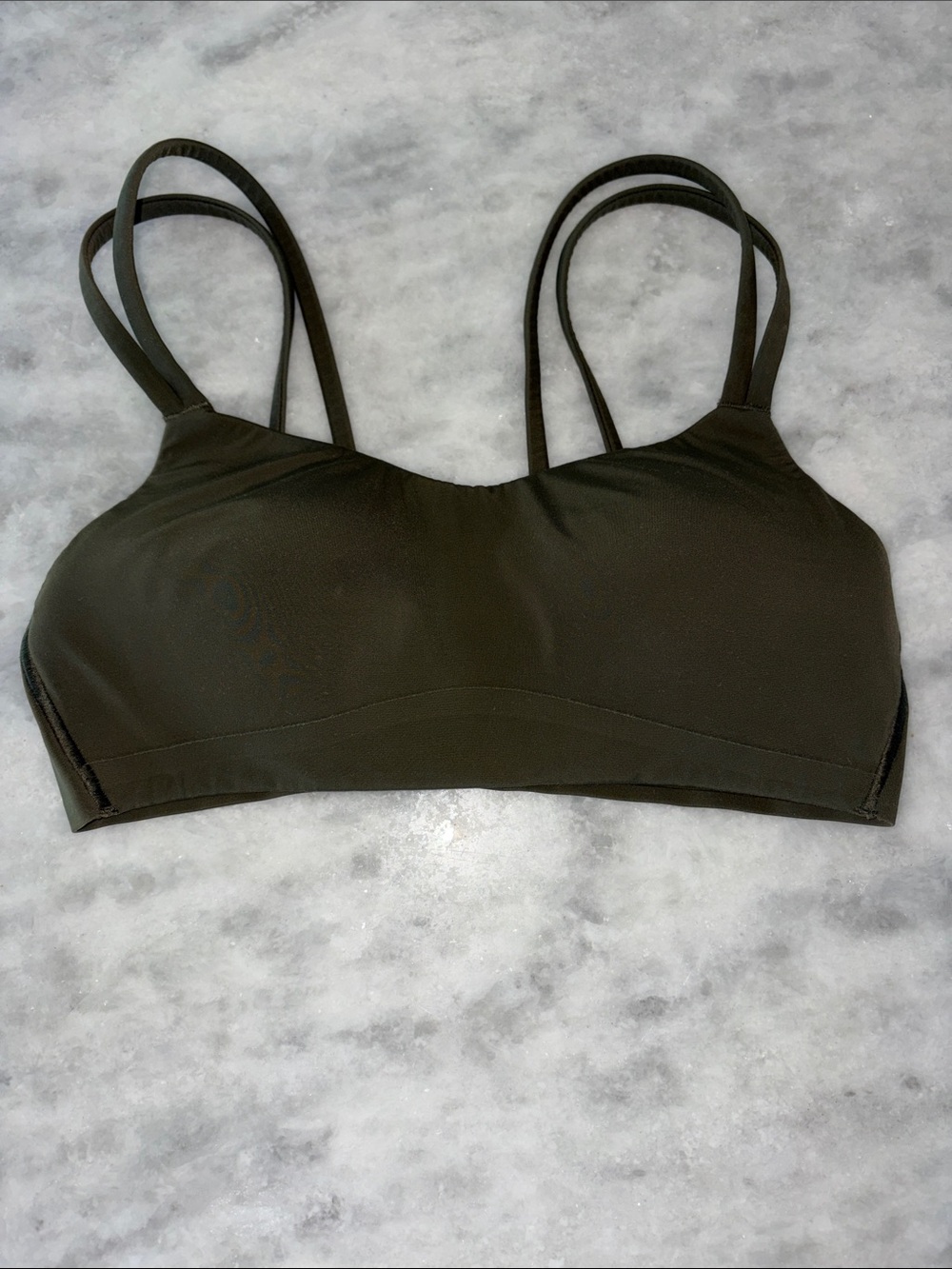 lululemon athletica Olive Green Double-Strap Sports Bra